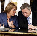 Kirchner y Bachelet, en Mendoza por el Trasandino