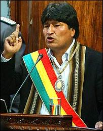 El Presidente Evo Morales cumple un año de gestión con éxito