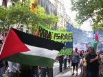 Marcha en apoyo del pueblo Palestino.