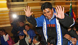 MAS. Triunfó en 6 de 9 gobernaciones en Bolivia