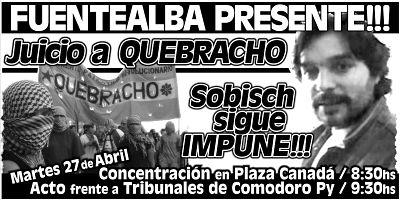 LCN: MPR Quebracho, Conf. de prensa lun. 26-4, 12 hs. / Inminentes detenciones