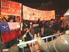 Escalada de protestas estudiantiles en Chile