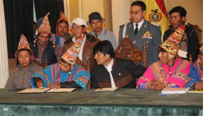 Morales nacionaliza empresa boliviana controlada por minera canadiense